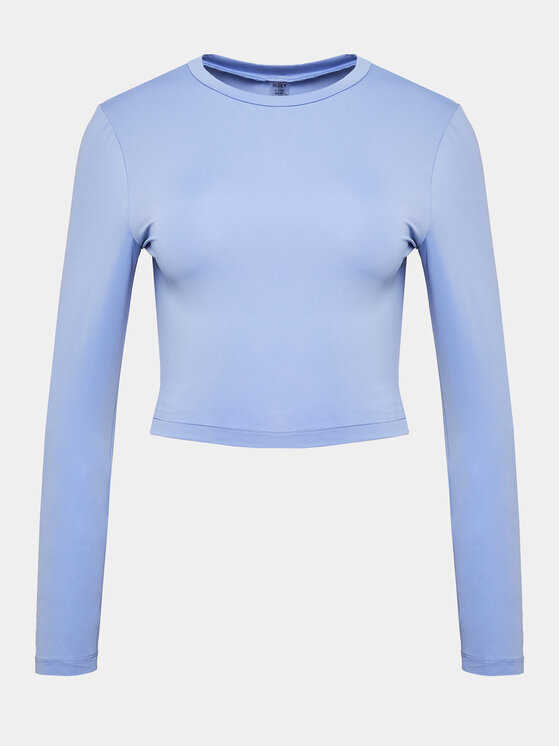 Roxy Top Bold Moves Ls Kttp ERJKT04067 Blu Slim Fit, taglia : M