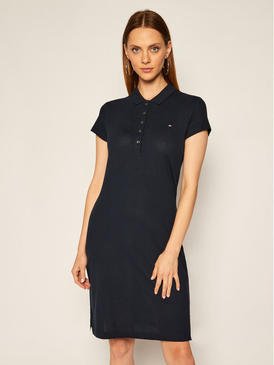 Tommy Hilfiger Tommy Hilfiger Повсякденна сукня Heritage WW0WW24973 Cиній Slim Fit