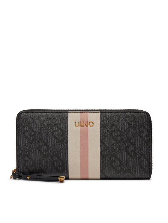 Liu Jo Liu Jo Портфейл Ecs Xl Zip Around AXX035 E0538 Черен