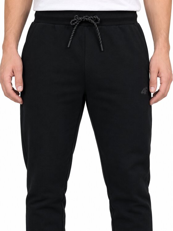 4F 4F Teplákové kalhoty 4FWMM00TTROM1860-20S Černá Jogger Fit