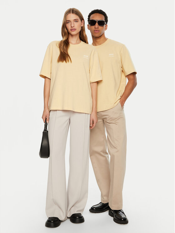 AMI PARIS AMI PARIS Póló UTS024.726 Ekru Regular Fit