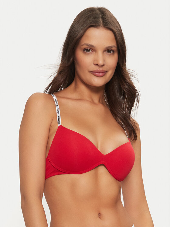 Tommy Hilfiger Tommy Hilfiger Sutien Push-up UW0UW05606 Roșu