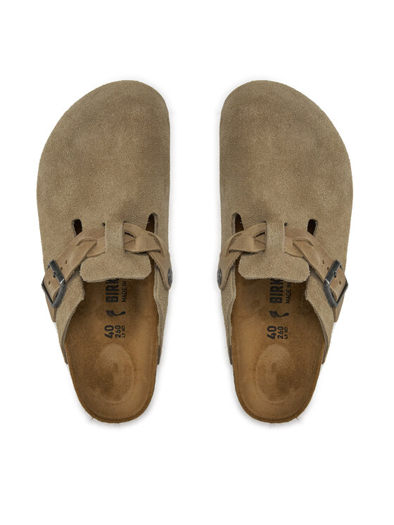 Birkenstock Birkenstock Klapki Boston Braided 1026694 Brązowy