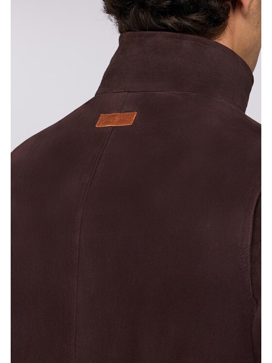 Trussardi Trussardi Kurtka skórzana R303M000006N023 Brązowy Regular Fit