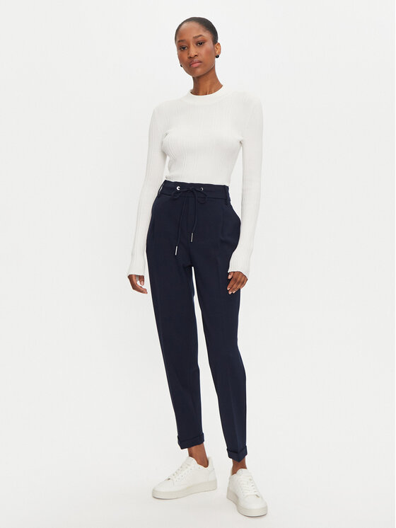 United Colors Of Benetton United Colors Of Benetton Pantaloni di tessuto 4DI4DF00J Blu scuro Regular Fit