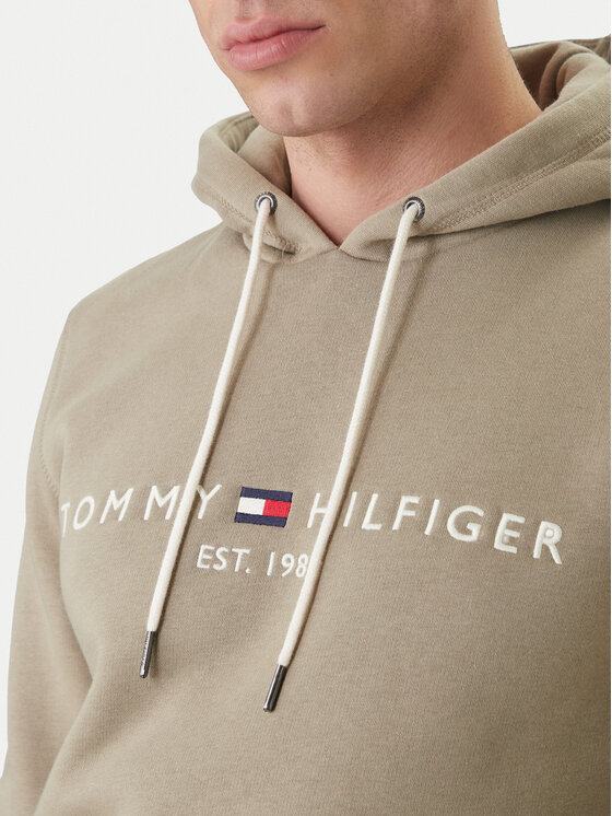 Tommy Hilfiger Tommy Hilfiger Bluza Logo MW0MW11599 Beżowy Regular Fit