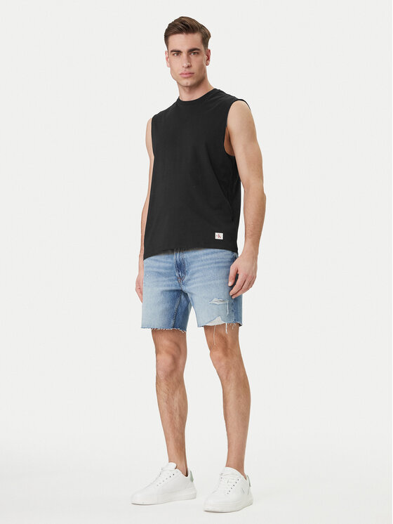 Calvin Klein Jeans Calvin Klein Jeans Tank top LV04RF273G Čierna Slim Fit