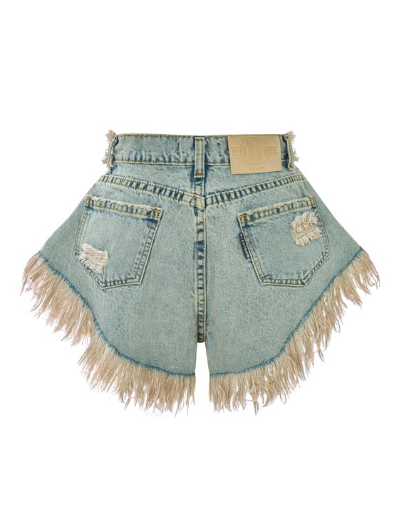 MissDenim MissDenim Szorty jeansowe Skorts Beżowy Regular Fit