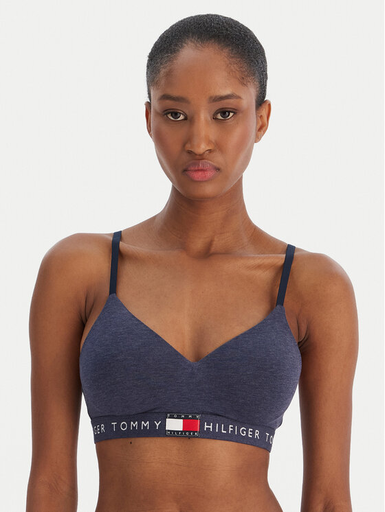 Tommy Hilfiger Tommy Hilfiger Bralette rinnahoidja UW0UW05715 Tumesinine