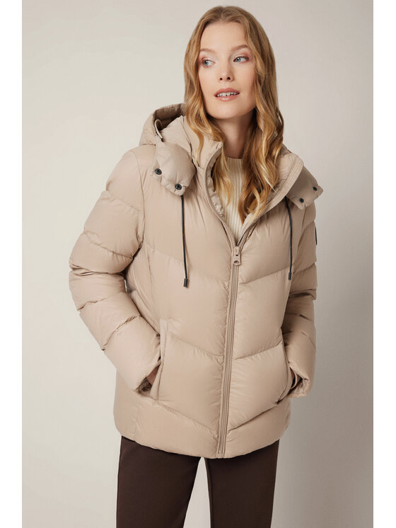 Lancerto Lancerto Kurtka puchowa Makarora KU073225000025 Beżowy Regular Fit