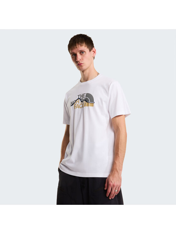 The North Face The North Face T-Shirt Mountain Line Regular Tee Biały Regular Fit