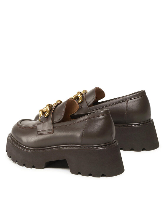 Badura Badura Loafersy 222FW68 Brązowy