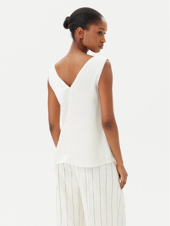 Marella Marella Blūze Lien 2515161092 Balts Regular Fit
