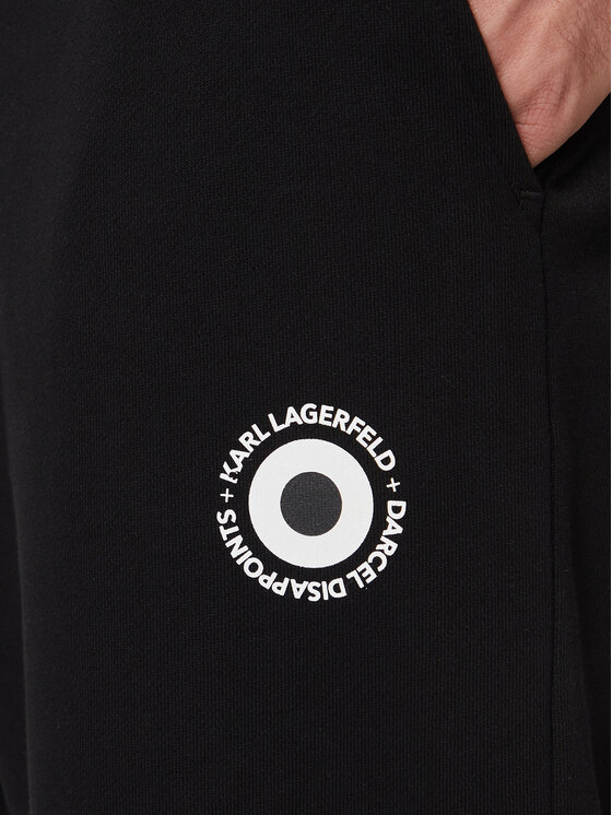 KARL LAGERFELD KARL LAGERFELD Teplákové kalhoty 705097 542930 Černá Regular Fit
