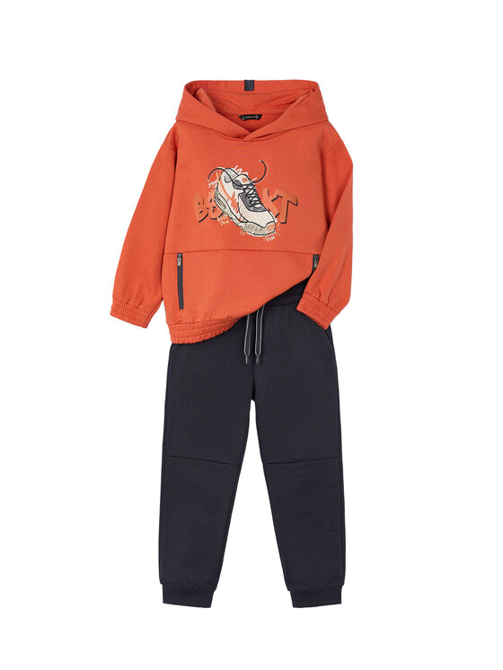 Mayoral Mayoral Dres 4802 Pomarańczowy Regular Fit