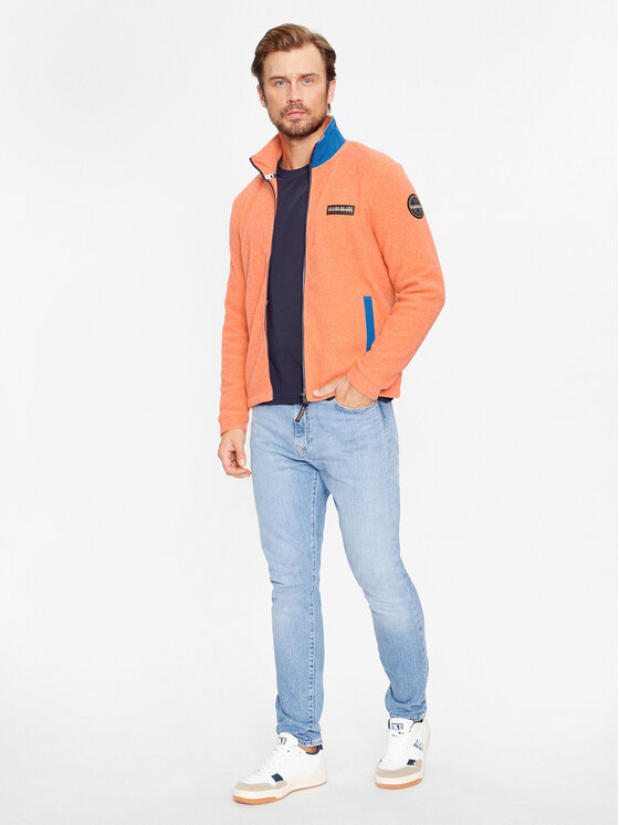 Napapijri Napapijri Felpa di pile NP0A4HDP Arancione Regular Fit