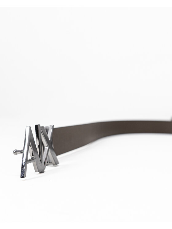 Armani Exchange Armani Exchange Cintura da uomo METALLIC PLATE Nero