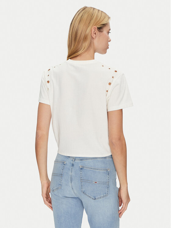 Guess Guess Palaidinė W5GI18 I3Z14 Écru Regular Fit