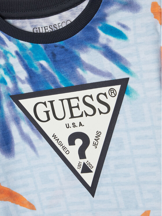 Guess Guess Komplekti kuuluvad t-särk ja šortsid N5GG01 K8HM4 Värviline Regular Fit