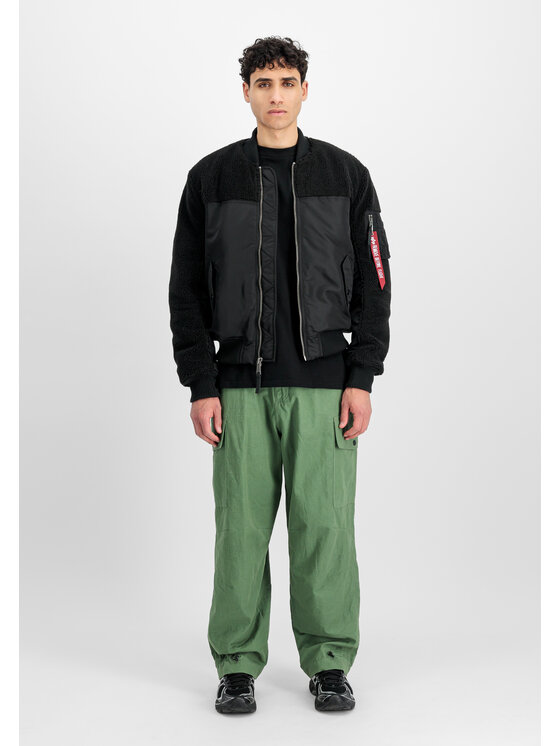Alpha Industries Alpha Industries Spodnie cargo Ripstop Cargo Pant Zielony Tapered Leg