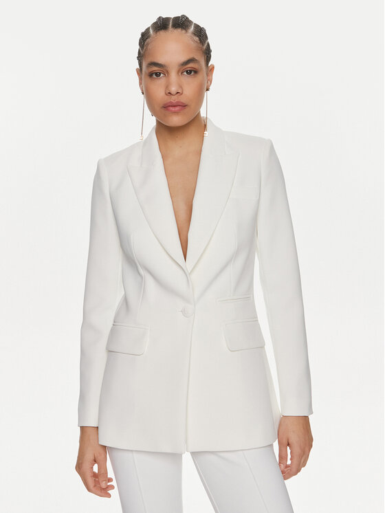Elisabetta Franchi Elisabetta Franchi Sakoi GI-069-41E2-V580 Bijela Regular Fit