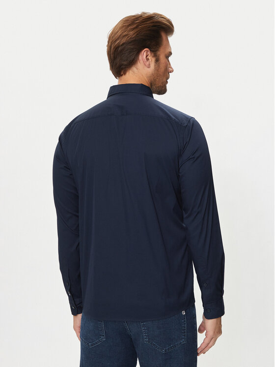 BOSS Boss Srajca Roan 50520291 Mornarsko modra Slim Fit