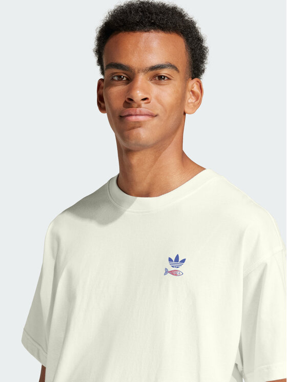 adidas adidas T-Shirt SARDINES GRAPHIC TEE Biały Oversize