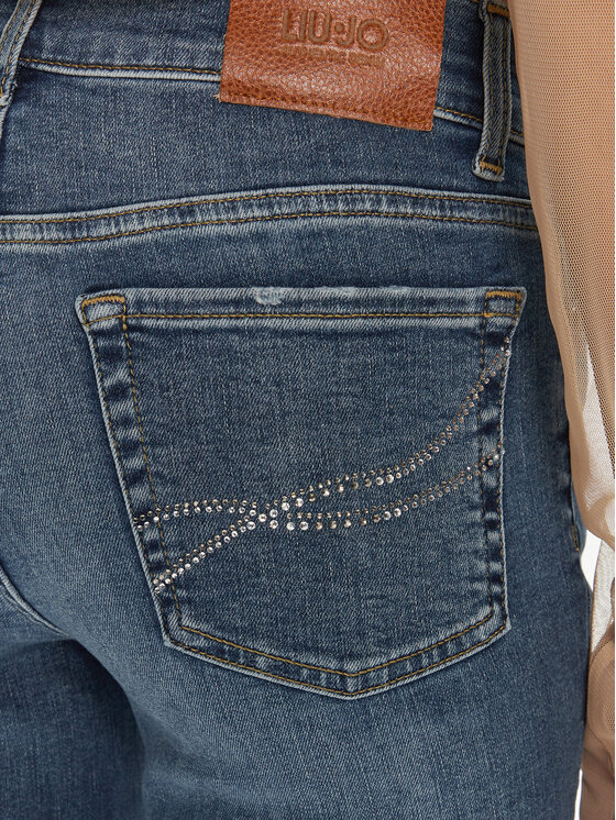 Liu Jo Liu Jo Teksad UF4066 DS615 Sinine Skinny Fit