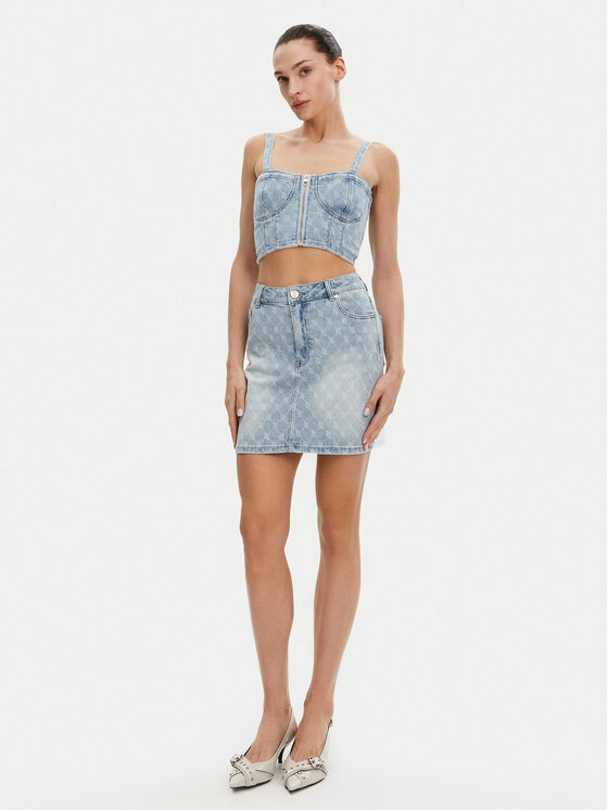 Gaudi Gaudi Дънкова пола 511BD76001 Син Regular Fit
