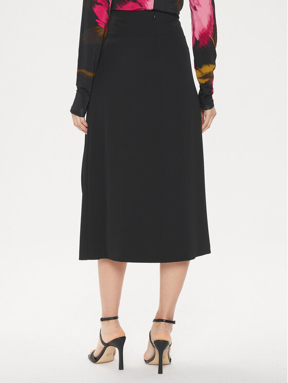 Rinascimento Rinascimento Midi szoknya CFC0118252003 Fekete Regular Fit