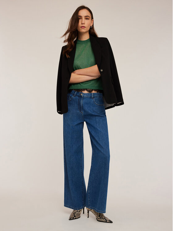 Motivi Motivi Cardigan M206W003263N005 Verde Regular Fit