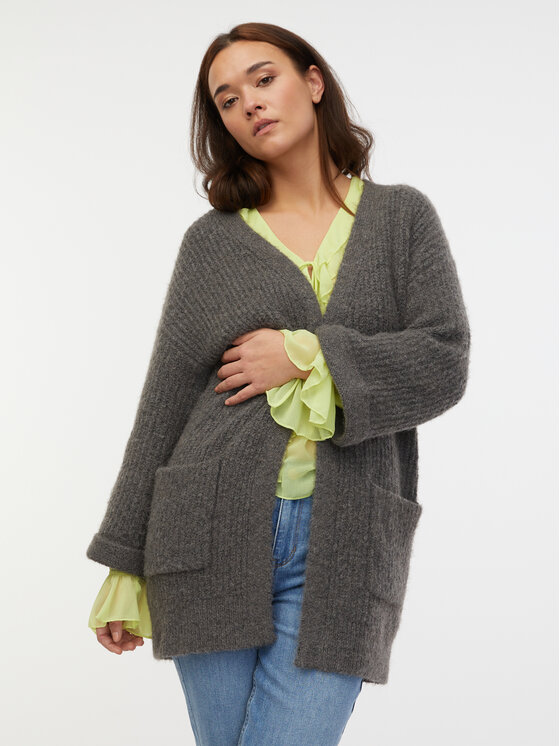 Orsay Orsay Kardigan 1000297635000__XS Szary Oversize