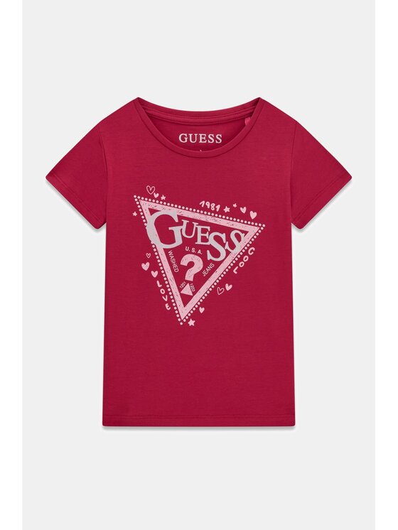 Guess Kids Guess Kids T-Shirt 184849 Różowy Classic Fit