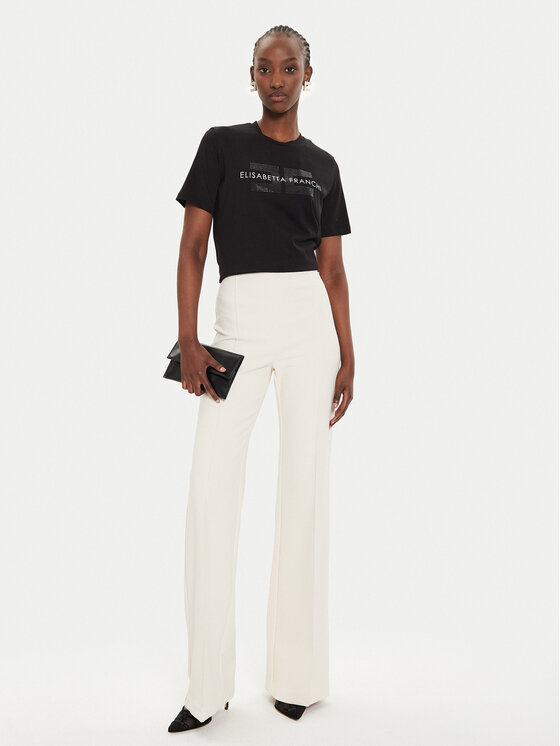 Elisabetta Franchi Elisabetta Franchi T-Shirt MA-003-46E2-V180 Černá Regular Fit