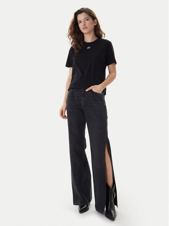 KARL LAGERFELD KARL LAGERFELD Тишърт B1W17091 Черен Regular Fit