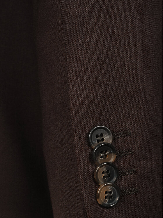 Evenemen Evenemen Garnitur Kast Brown Brązowy Slim Fit