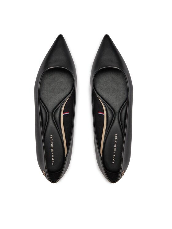 Tommy Hilfiger Tommy Hilfiger Balerīnas Essential Pointed Ballerina FW0FW07863 Melns