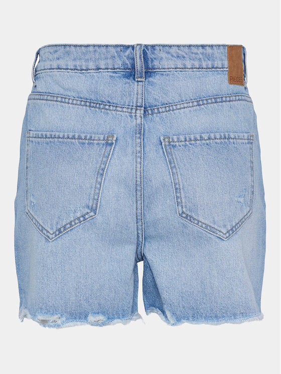 Pieces Pieces Džínsové šortky Summer 17146747 Modrá Regular Fit