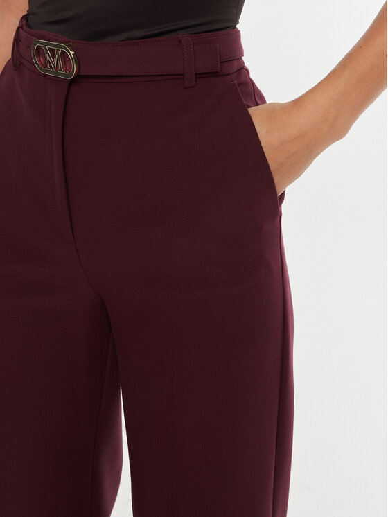 Marciano Guess Marciano Guess Hlače iz tkanine Celia 4BGB03 7046A Bordo rdeča Regular Fit