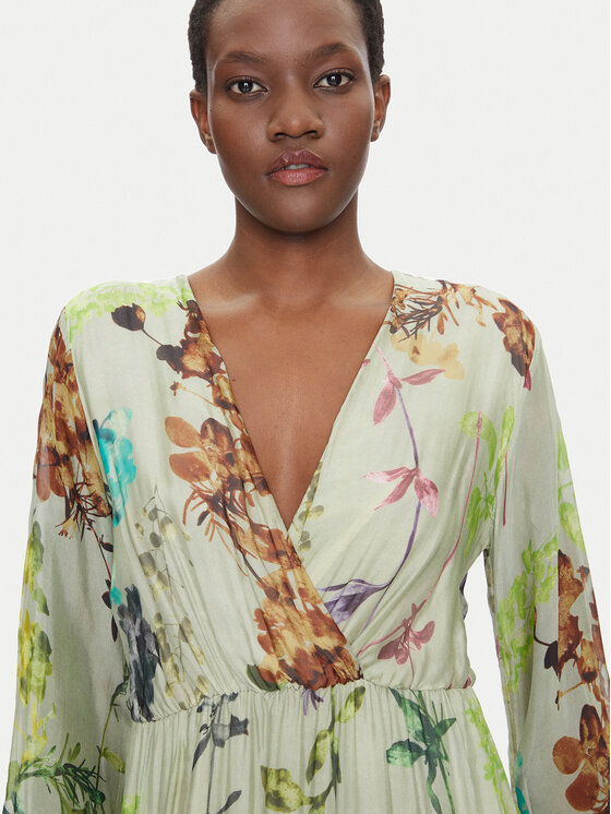 Dixie Dixie Rochie de vară A207W020A Verde Regular Fit