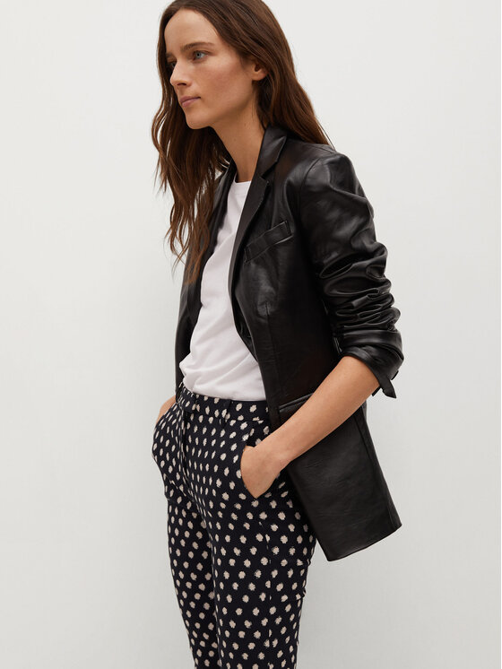 Mango Pantaloni din material Cola 87030556 Negru Skinny Fit • Modivo.ro