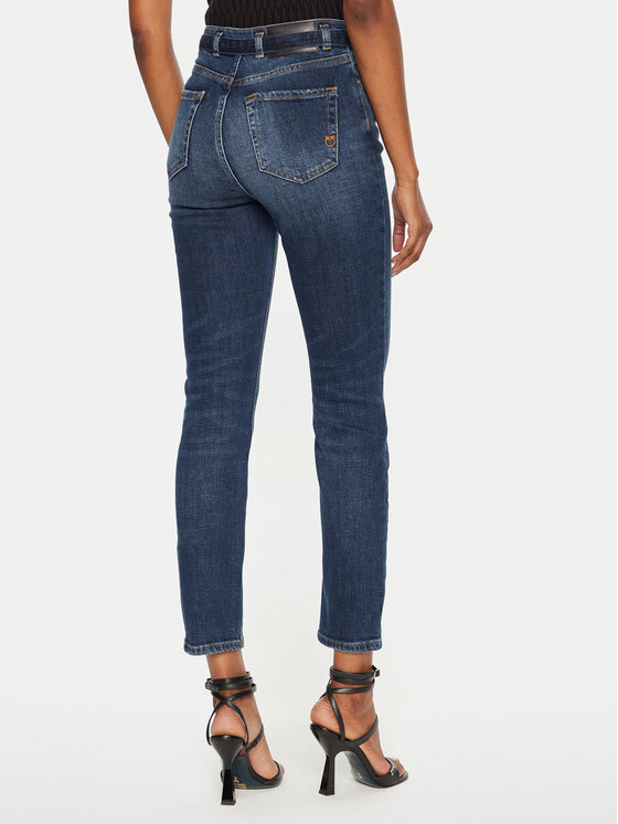 PINKO Pinko Džinsai Pjz Lavaggio 100161 A22E Tamsiai mėlyna Skinny Fit