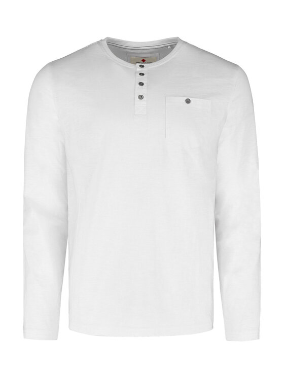 Volcano Volcano Longsleeve L-CASH Biały Regular Fit