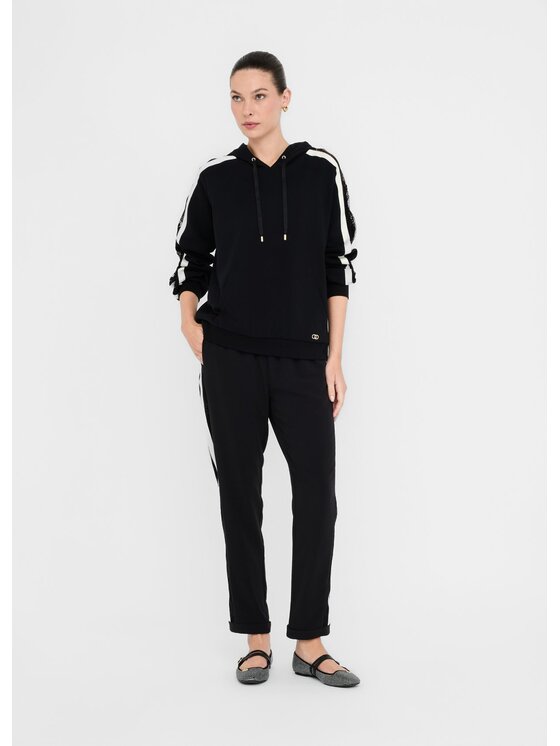 Liu Jo Liu Jo Pantaloni di tessuto TF5132TS423C3786 Nero Regular Fit