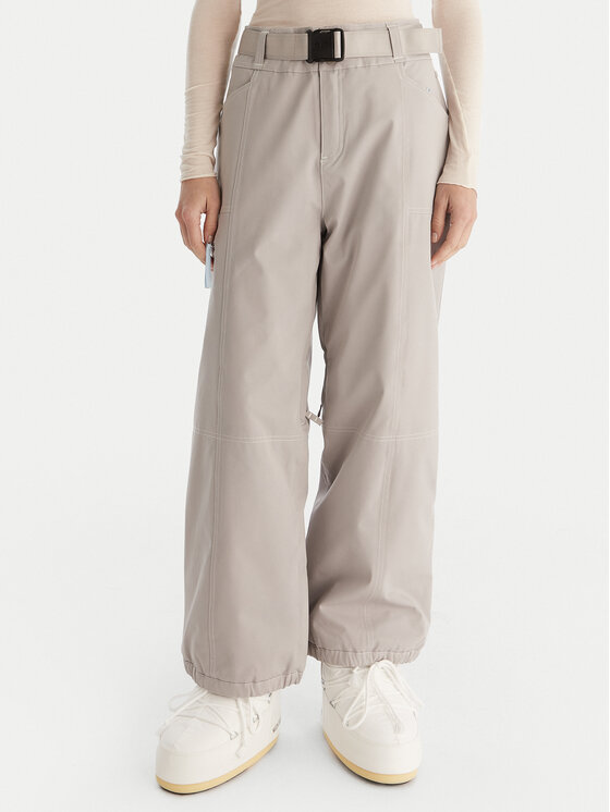 Roxy Roxy Snowboardové kalhoty Chloe Kim PT ERJTP03300 Šedá Relaxed Fit
