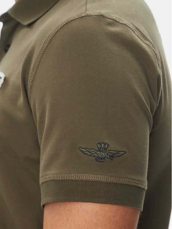 Aeronautica Militare Aeronautica Militare Polo majica 251PO1851P344 Khaki Regular Fit
