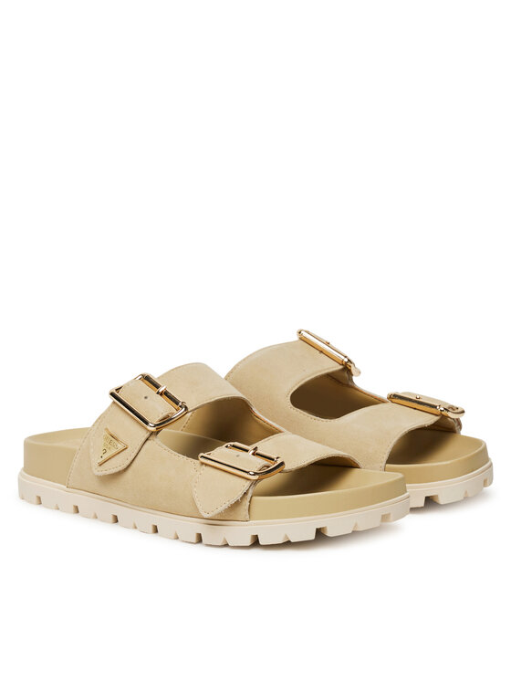 Guess Guess Klapki FLTFST SUE03 Beżowy