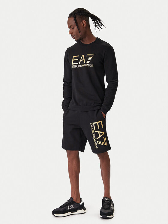 EA7 Emporio Armani EA7 Emporio Armani Спортни шорти 7M001414 AF22266 MC004 Черен Regular Fit