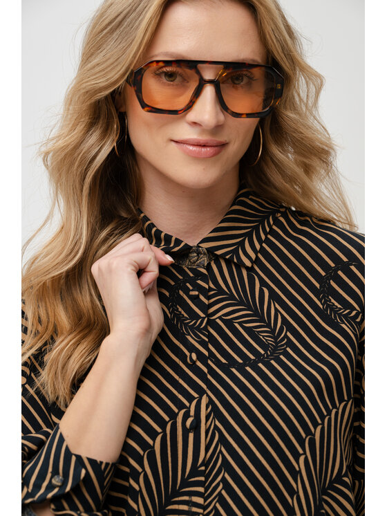 blue shadow blue shadow Koszula Merry Czarny Regular Fit