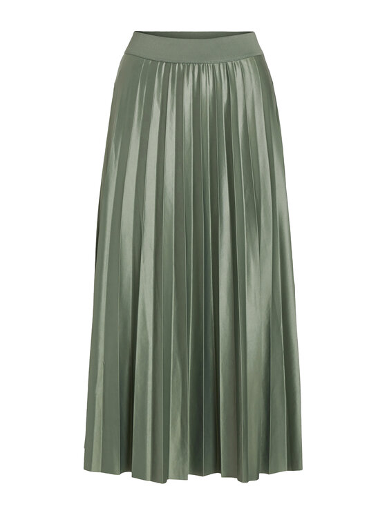 Vila Vila Fustă plisată Nitban 14063241 Verde Regular Fit